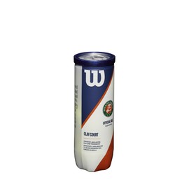 Wilson ROLAND GARROS CLAY COURT WRT125000 Hard Tennis Balls, 3 Balls Per Can, Yellow