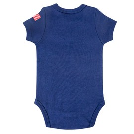 IDONEKER Unisex Newborn Infant Clothes Baby Romper Boys Girls Unique Football Bodysuits One-Piece Long and Short Sleeve US Navy, Size S, 12-18 Months, US Navy, Small, 12-18 Monate
