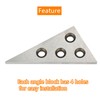 waltyotur Solid Angle Plate Set Industrial Tools 2 Pcs Triangle