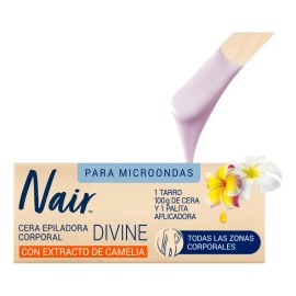 Nair Cera Depiladora Divine Corporal Tarro 100 Marca Probada Por Dermatólogos Extracto Camelia Piel Suave Tersa Hasta Semanas