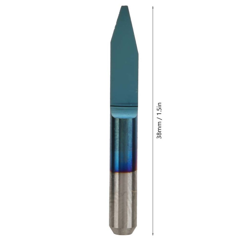 Tungsten Steel CNC Router Cutter Bit Blue Plating 3.175(30°) Wood