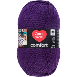 RED HEART Comfort Yarn-Purple Shimmer