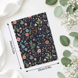 Kaxepren Spring Floral Passport Holder for Travel Meadow Flowers and Herbs PU Leather Passport Cover Wallet Cute Passport Card Holder for Women and Men