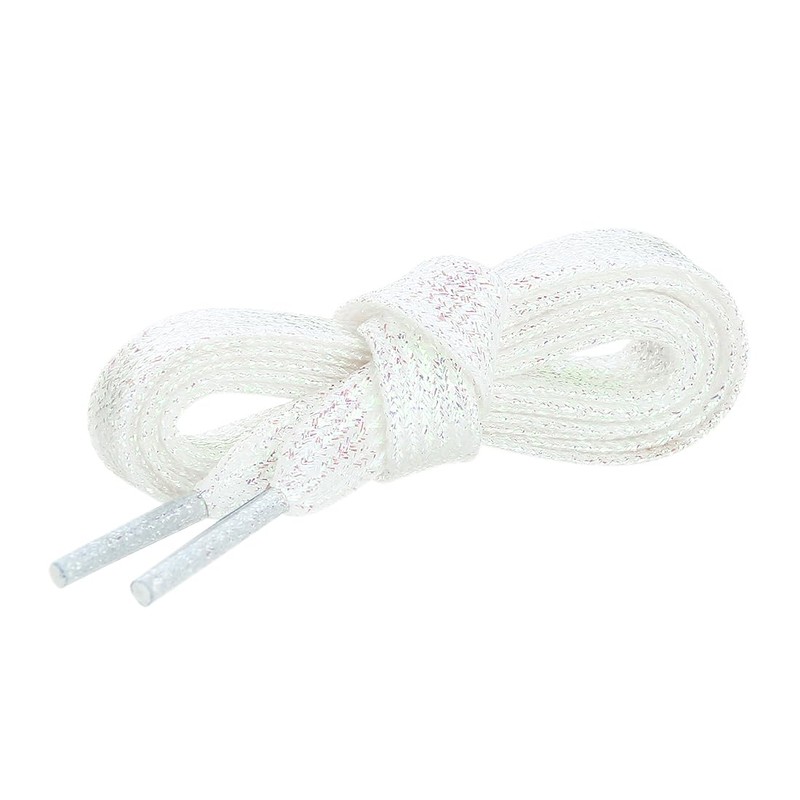 Allegra K Glitter Shiny Metallic Sparkling Shimmery Flat Sneakers Shoelace