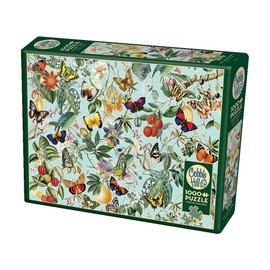 Cobble Hill 1000 Piece Puzzle - Fruit and Flutterbies - Sample Poster Included