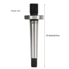 MT1 1/2 20 Chuck Mandrel MT1 Shank to 1/2 Inch 20 mm Thread Morse Taper Adapter for Milling Machine Drills