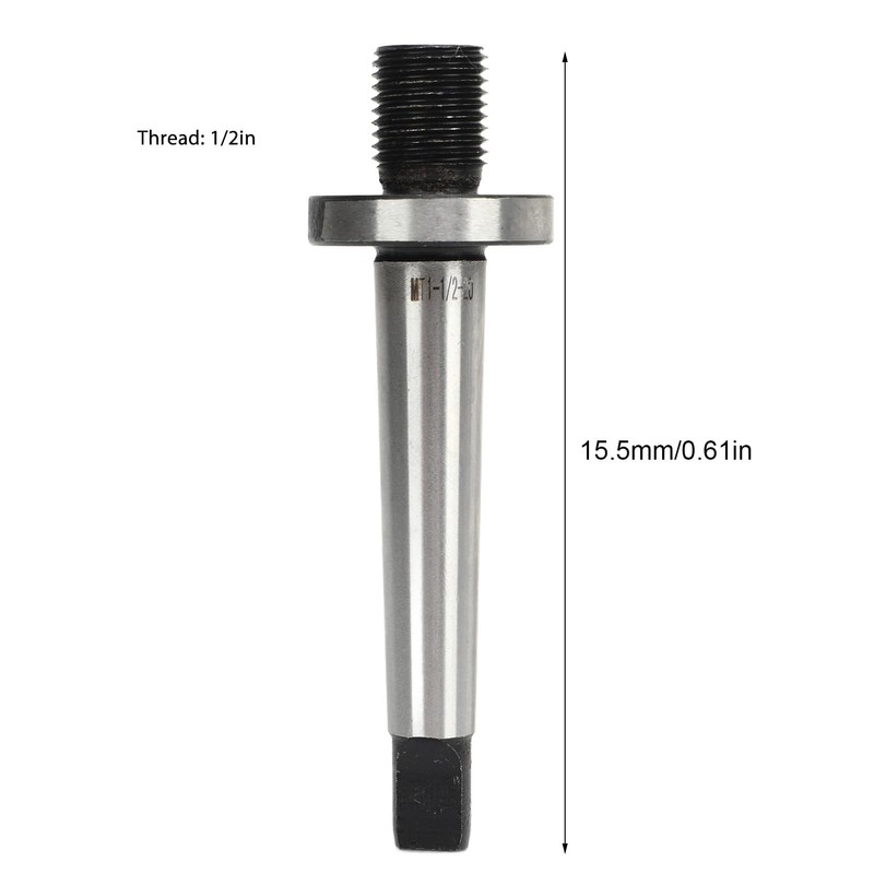 MT1 1/2 20 Chuck Mandrel MT1 Shank to 1/2 Inch