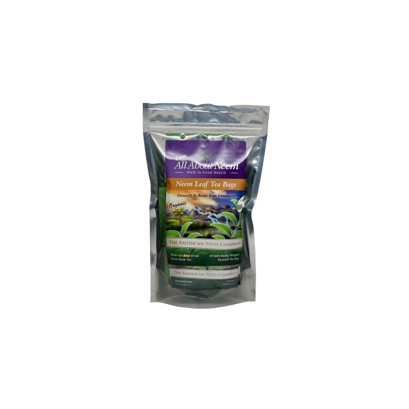 Neem Queen Pyramid Tea Bags - Wrapped for Travel (30