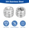 uxcell Socket Set Screws,50Pcs M4x3mm Metric - 304 Stainless Steel