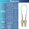 GwliUni 4 PCS OM3 Loopback Plug Tester Multimode SC-UPC Fiber