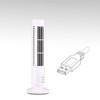 Mini USB Bladeless Tower Fan 2 Wind Speeds and Modes