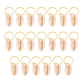 20 pieces of shell braids, hair accessories, hair clip pendants, earring decorations, suitable for DIY fashion pendants, hair decorations, shell necklaces, suitable for women