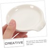 Ciieeo 2Pcs Elegant Ceramic Spoon Rest Compact Spoon Tray for
