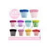 600 Cepillos Desechables Glitter Extensión Pestañas Mink Sinético Roomy Chic
