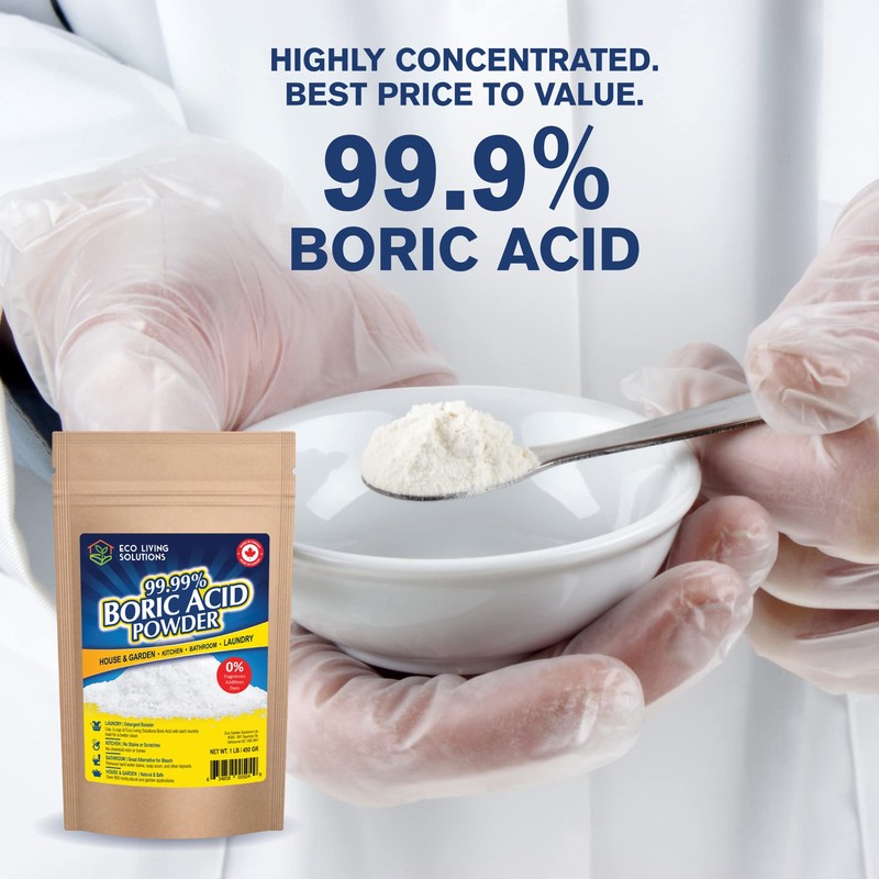 Eco Living Solutions - 99.99% Boric Acid Powder | Horticultural