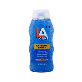 L.A. Looks Absolute Styling Sport Mega X-treme Hold 10+ Activity Proof Power Gel 20 OZ (Pack of 18)