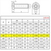 84Pcs M6 x 8mm,12mm,16mm,20mm,30mm,40mm Hex Pan Head Cap Bolts Nuts