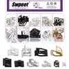 Swpeet 50 pieces, 10 sizes, 7.9 mm, 10 mm, 11
