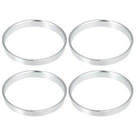 X AUTOHAUX Universal Car Hub Centric Rings 73.1 mm to 70.6 mm Silver Tone Pack of 4