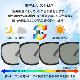 Nanala TY2854 Dimming Sunglasses, Polarized Dimming Lens, Women's, Men's, Color Changing, Boston, UV Protection, UV Protection, UV Protection, Color Sunglasses, Classic, Fashion, Driving, Sea, Travel,