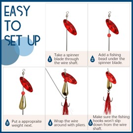 Dovesun 143pcs Fishing Lures Making Kit Spinner DIY Making Kit Fishing Lures Bass Trout Baits Fishing Gifts