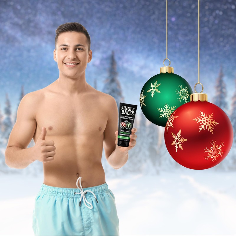 Pelto Jingle Anti-Chafing Cream Ball Deodorant for Men. 2024 Stocking