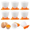 Rieoany Pack of 6 Plastic Egg Cups, Cute Egg Dispenser,