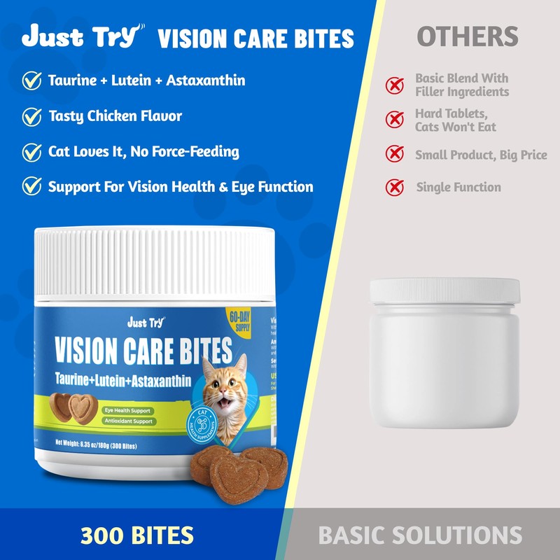 Just Try Eye Support with Taurine for Cats