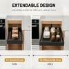 Organizador extraíble para gabinete, gris