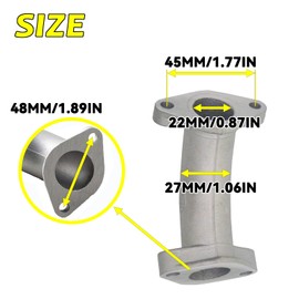 22mm Intake Manifold Pipe Replacement 50cc 70cc 90cc 110cc Engine Taotao ATV Dirt Bike Go Kart CQSPMOTO