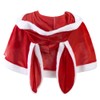 Women Christmas Santa Hooded Cloak Mrs. Santa Claus Cosplay Cloak
