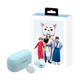AVIOT TE-V1R-GT Gintama Collaboration Wireless Earbuds, Hybrid Dual Driver 2.0 Included, LDAC Compatible, Up to 62 Hours Playback, Adaptive Hybrid Noise Cancelling, Supports Wireless Charging, IPX4