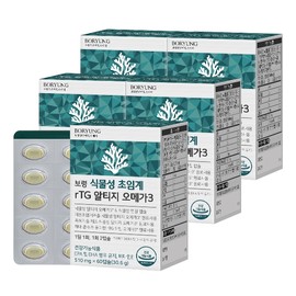 Boryeong vegetable supercritical rTG Altige Omega 3 60 capsules, 5 pcs / 보령 식물성 초임계 rTG 알티지 오메가3 60캡슐, 5개