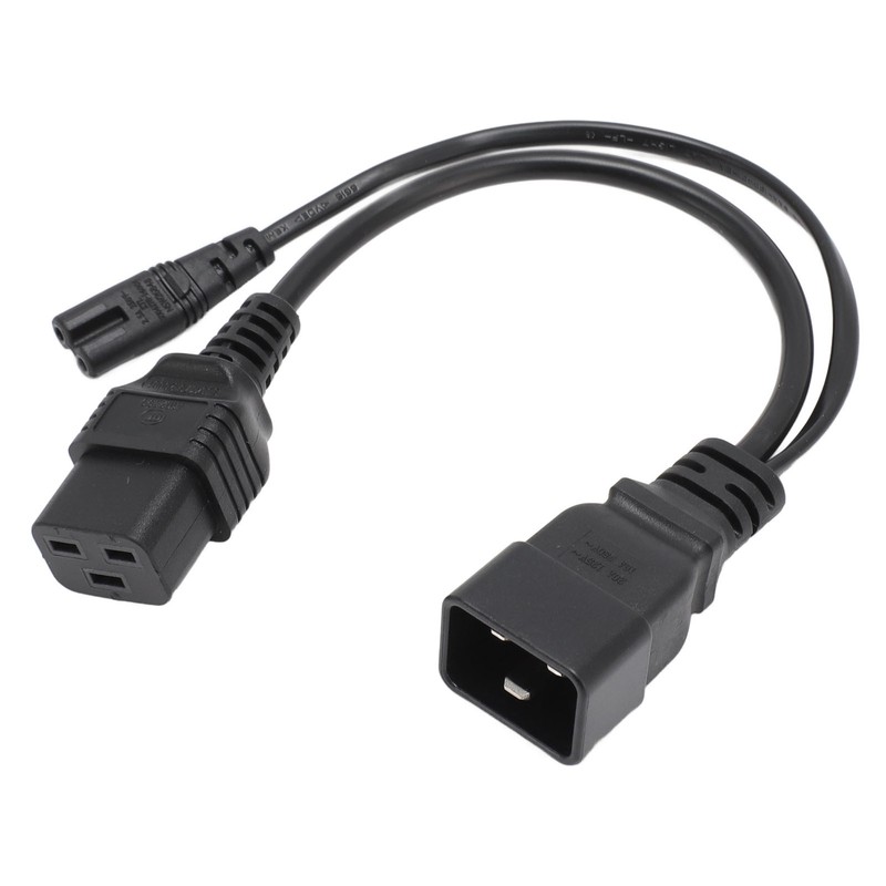 C20 to C7 C19 Y Splitter Power Plug Cord Single