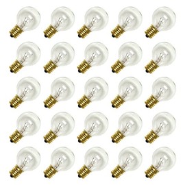 Sival G40 Intermediate Screw Base Clear 25 Pack Light Bulbs