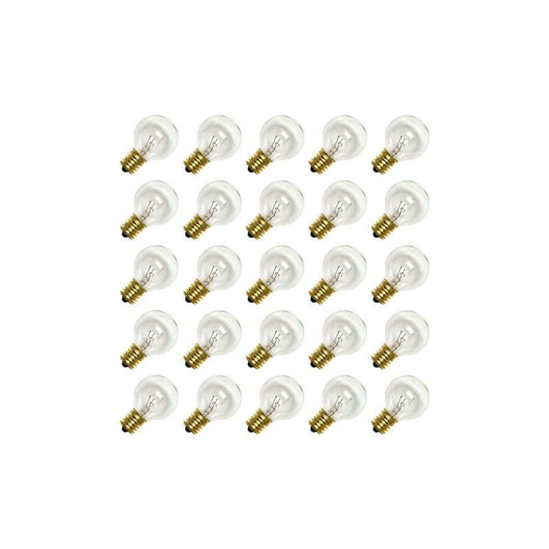 Sival G40 Intermediate Screw Base Clear 25 Pack Light Bulbs