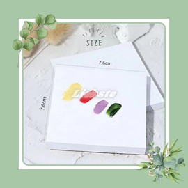 Liebste Paper Palette, 3.0 x 3.0 inches (75 x 75 mm), 150 Sheets for Acrylic Paints, Disposable Nail Palette, Gel Nail Palette, Paper, Nail Gel Nail Palette (7.5 x 7.5, 50 x 3 pcs)