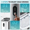 EUHOMY Ice Maker Countertop, Portable Ice Machine with Carry Handle,