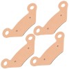 Caltric 2 Front or Rear Brake Pads for John Deere