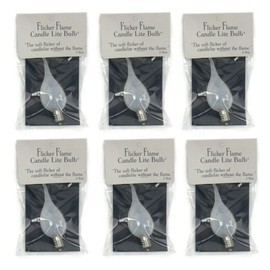 6 Pack Flicker-flame Candle-lite Light Bulb
