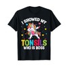 Tonsillectomy Recovery Kids Unicorn Tonsil Removal Surgery T-Shirt