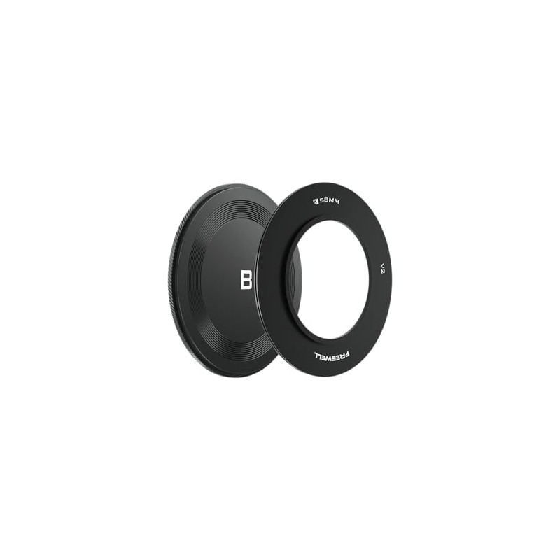 Freewell 58mm Adapter Ring with Back Cap for V2 Series