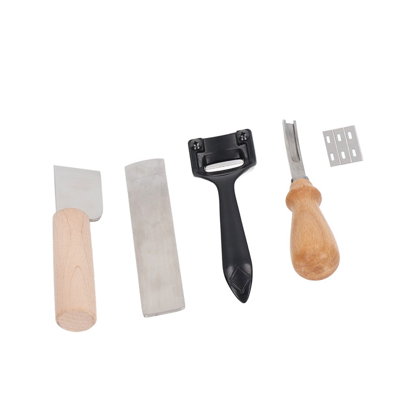 Metal Leather Skiver Set Easy Cutting Incisive Curved Handle Safety