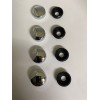 Unbranded License Plate Screw Cap Covers - Chrome Set Of