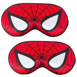 Pack of 2 Children's Sleep Mask, Silk Sleeping Mask, Manta Sleep Mask, Cartoon Blindfold, Sleeping, Soft and Skin-Friendly, Adjustable to Improve Sleep Quality