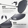 kunchu Classic Aviator Sunglasses for Men Womens Sunglasses Driving Polarized