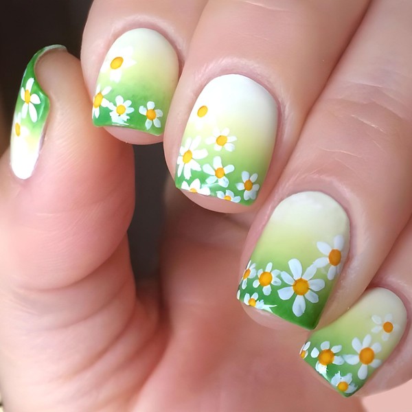 Spring Nails Press ons Short Press on Nails Square Fake