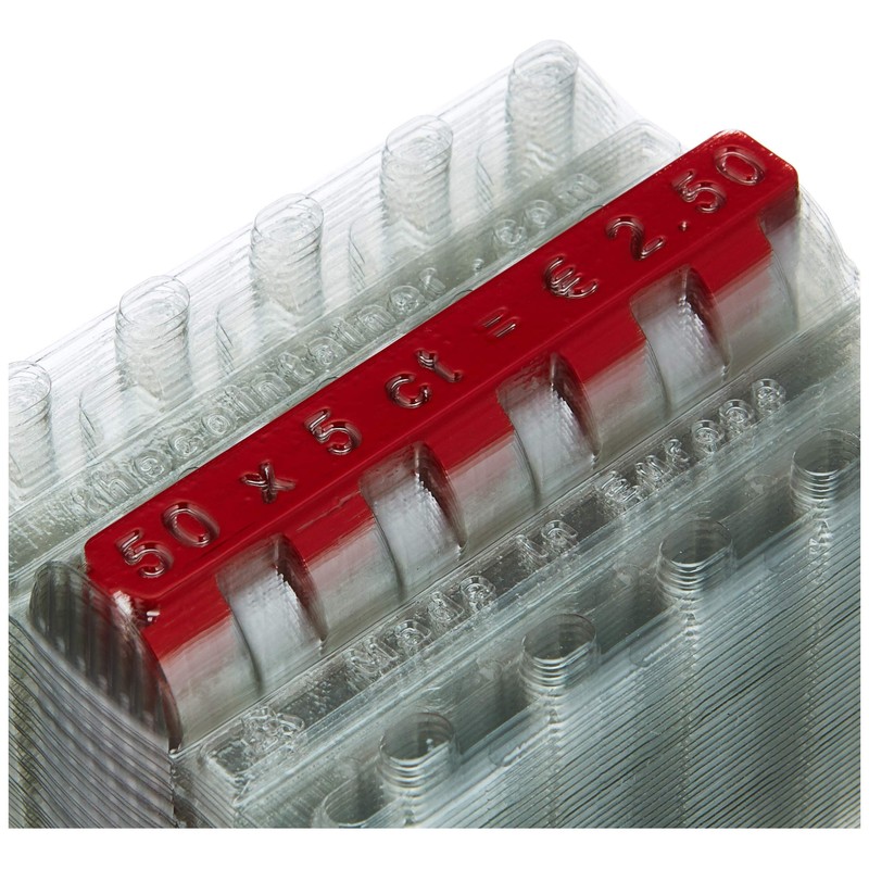 effektivo 10338 Plastic Coin Sleeves Set for All Euro Coin