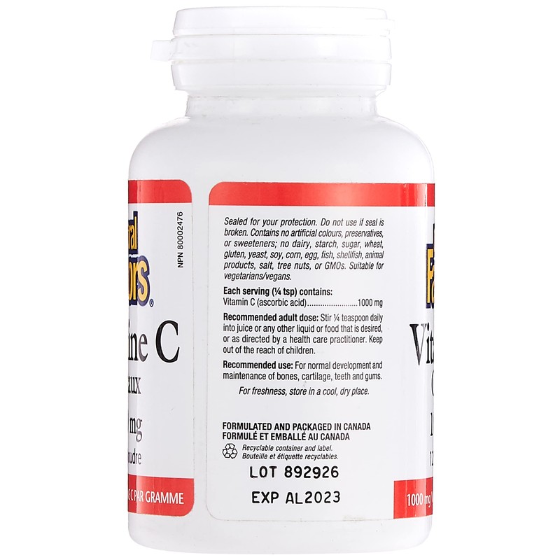 Natural Factors Natural Factors Vitamin C Crystals, 125 GR