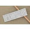 Security Lettering White Iron-On or Sew On Patch for Clothes